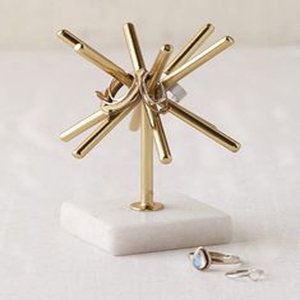 Porte-bijoux en métal, socle en marbre, moderne, et support d'affichage, meilleure vente - Product Image 1