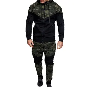 2022 Bella+Canvas tracksuit fitted active wear tracksuit Slim fit color combination mens tracksuit for training