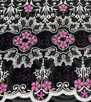 Tissu en dentelle de coton suisse brodé pour robes de femmes Tissu en dentelle du Nigeria pour fabricants et fournisseurs de vêtements