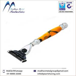 Cartucho de afeitado de perlas para hombres, de alta calidad maquinilla de afeitar, platino, 72 en color naranja, productos de aseo - Product Image 2