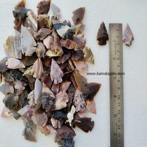 Agate indienne faite à la main 1 pouce pointe de flèche fantaisie petit fer de lance à vendre pointes de flèche en agate pour la chasse - Product Image 5