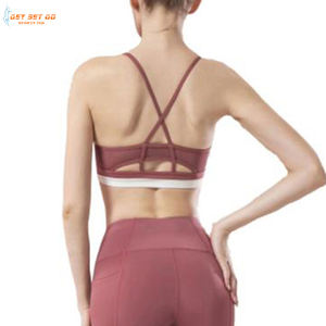 Ensemble de soutien-gorge de Sport haut pour Impact personnalisé pour femmes léger respirant Gym Fitness soutiens-gorge grande taille croix rembourré Push Top réversible - Product Image 6