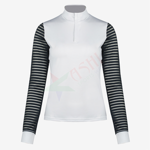 OEM/ODM chemise d'équitation de marque privée personnalisée en usine pour femmes chemise d'équitation à manches longues style occidental chemise de jockey d'équitation - Product Image 3