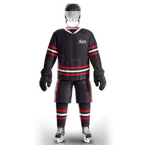 Parche Bordado Personalizado para Uniformes de Hockey sobre Hielo, Ropa Deportiva para Exteriores, Camisetas de Hockey, Ropa de Hockey sobre Hielo Personalizada, 100% Poliéster - Product Image 5