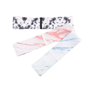 Bandes de Résistance en Tissu Personnalisables avec Logo Imprimé pour Yoga, Gym, Fitness, Exercices des Jambes, Fessiers et Hanches - Product Image 1