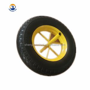 Chambre à air <span class=keywords><strong>de</strong></span> 14 "à becquet jaune, pneu <span class=keywords><strong>de</strong></span> <span class=keywords><strong>brouette</strong></span>, 3.50 — 8, <span class=keywords><strong>VALVE</strong></span> coudée intérieure - Product Image 1