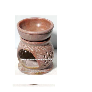 เตาเผาน้ำมันหอมระเหยทำมือจากหินสบู่ - Product Image 1