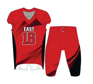 100% Uniformes de football américain pour hommes par sublimation sur mesure respirant grande taille court Spandex/Polyester de haute qualité - Product Image 3