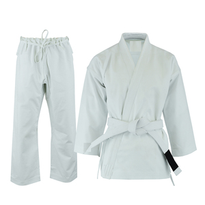 Uniforme de Karate blanco, 100% algodón, traje pesado, duradero, ligero, más vendido, con doble puntada - Product Image 5