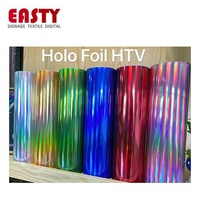 Vinilo Termotransferible (HTV) de la Serie HTV, con Patrón de Brillo Holográfico Opal de PU, Resistente a la Intemperie y al Frío