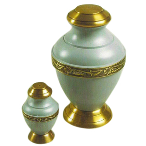 โกศที่ระลึกงานศพผู้ใหญ่ที่ทันสมัยโกศสำหรับเถ้ามนุษย์-สนธยาขนาดใหญ่ Pewter - Product Image 3