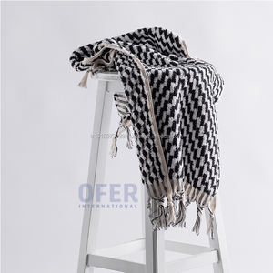 Herringbone Black and <b>White</b> Premium Quality Cotton Turkish <b>Hand</b> <b>Towel</b>, Handloomed Collection Luxury . . - Product Image 3