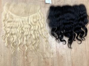 Frontal ondulado natural HD de encaje con boder tamaño 13x6 vietnamita cabello humano crudo pelo sin procesar - Product Image 3