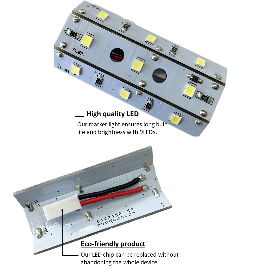 LED side marker lights for truck accessories