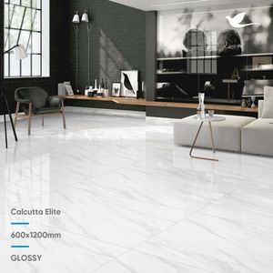 Azulejos de cuerpo completo vitrificados, diseño simple, clásico blanco grisáceo, de la India, 60x120cm, 60*120, 600x1200, 600*1200, 24x48 pulgadas, 24x48 pulgadas - Product Image 3