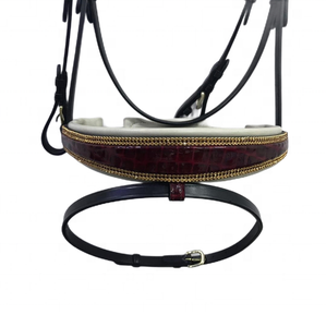 Bridon anatomique pour cheval de qualité supérieure, décoratif, doux, ajustable, élégant, pour l'équitation de compétition - Product Image 3