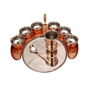 Juego de Thali martillado de acero inoxidable de nueve piezas con utensilios de cocina Thali para el hogar y el hotel de primera calidad - Product Image 2
