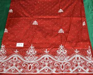 Tela de Seda George con Cuentas de Primera Calidad, 5 Yardas, Vestido Africano para Adultos, Nuevo Estilo de Pañuelo para la Cabeza, Precio al por Mayor - Product Image 1