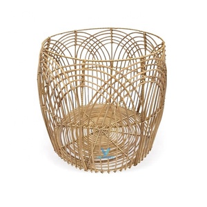 Vietrutsic Best Selling Classic Patterned Natural Rattan Storage Basket Laundry Wicker Basket For Organizing Made In Vietnam