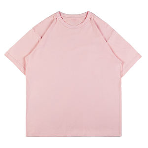 Vente en gros OEM T-shirt en jersey lourd 240 g/m² pour hommes, manches courtes, col rond, design basique, taille plus - Product Image 2