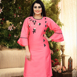 Kurti en soie Georgette avec broderie, dernière collection de créateurs, avec palazzo, tenue formelle, prix de gros, vêtement ethnique, vêtement - Product Image 3