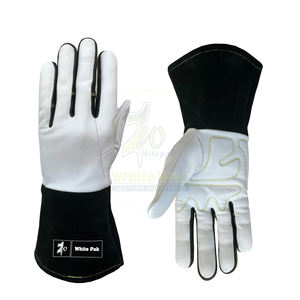 <b>Tig</b> Star XL Safety <b>Gloves</b> Anti-Slip and Anti-Heat Leather and Rubber <b>Welding</b> <b>Gloves</b> for Hand and Arm Protection - Product Image 1