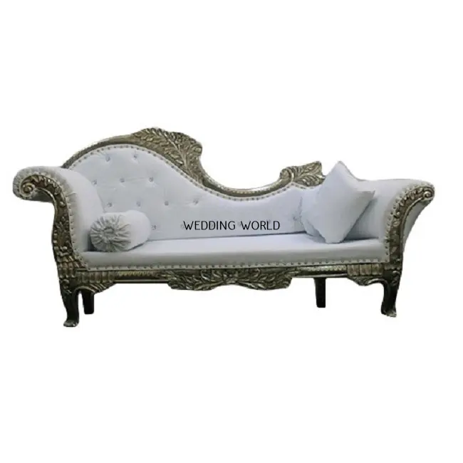 Premium Quality Wedding Couch Classic Look Top Selling Customized Wedding Sofa Silver Colored Sofa At Affordable Price