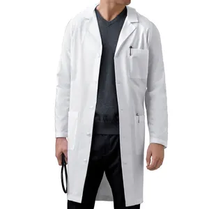 China Clean Room Lab Coats ESD Labcoats Smocks with Zipper Suit Uniform Custom Summer White Winter