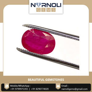 Precious Natural <b>Ruby</b> Gemstones Making Jewelry Pendant <b>Bracelet</b> Earring <b>Ruby</b> Oval Faceted Loose Gemstone Narnoli Gems Oval Cut - Product Image 2
