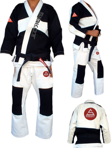 ชุดยูโดกิโมโนสำหรับผู้ชาย ผู้หญิง และเด็ก สีขาวและสีน้ำเงิน พร้อมเข็มขัด ผ้าฝ้าย 100% - Product Image 2