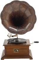Gramophone en bois de haute qualité, pour jouer de la musique, fabriqué en inde