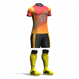 Uniformes de football d'équipe unisexes de qualité supérieure, designs personnalisés, 100% polyester, TROPIC EDGE SPORTS, service OEM - Product Image 2