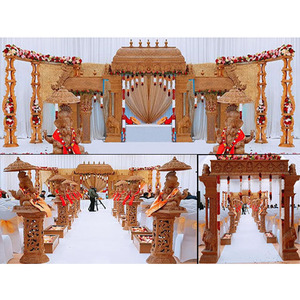 El Mejor Mandapam para Bodas del Sur de la India, Mandapam para Bodas de Sri Lanka, Mandapam Grande de Madera Tratada, Ligero y Personalizado - Product Image 1