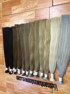 Cheveux humains vierges Remy de haute qualité, double trame, lisses, en vrac, provenant du Vietnam, 200g - Product Image 4