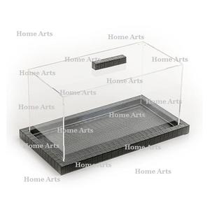 ถาดเสิร์ฟอาหารไม้คุณภาพดีไซน์หรูหรา พร้อมฝาครอบอะคริลิค ลายโบราณ สำหรับขาย - Product Image 1