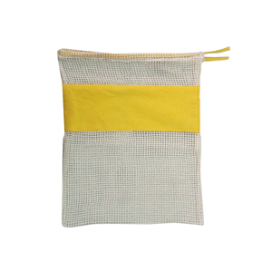 Sac à légumes et fruits en corde à mailles fines, motif géométrique, biodégradable, de haute qualité, directement de l'usine - Product Image 2
