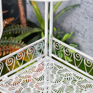 Barato 3 Planta Estratificada Estante อัล Aire,เสาโลหะบรรณารักษ์เดอฟลอเรส - Product Image 5