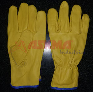 Guantes de Trabajo de Seguridad Impermeables y Antivibración, de Piel de Vaca y Cabra Amarilla, para Hombres y Mujeres, en Diferentes Tallas, para la Construcción - Product Image 1