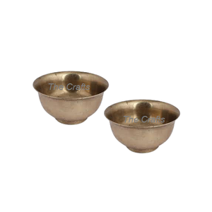 Cuenco para servir martillado de metal, cuenco para mezclar en color blanco y dorado, cuenco para sopa, ensalada, comida, frutas, a precios asequibles - Product Image 5