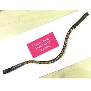 แถบคิ้วม้าคริสตัลหลากสี10มม. หรูหรามีเทปกาวแบบเปิดด้านหลังดีไซน์ทันสมัยคุณภาพสูง - Product Image 1