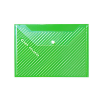 Classeurs en plastique colorés - Couleurs assorties - Design à rayures transparentes - Classeur format A4 - Porte-documents