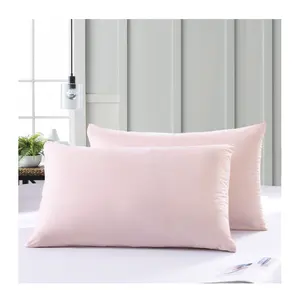 Хорошая цена 100% полиэстер простой Базовый Стиль Простой Розовый водонепроницаемый чехол для подушки протектор для дома/отеля/больницы оптом