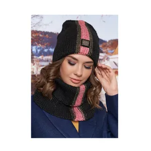 2022 New Arrival Coarse knit, Cap Style Knitted Classic Women Hat and Scarf-Collar Set from Reputed Supplier