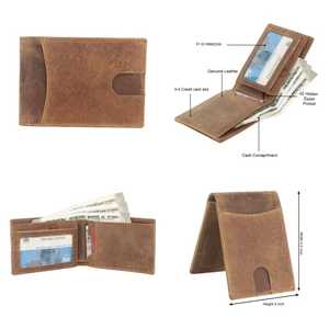 Cartera de tendencia para hombre, Color genuino de cartera de cuero negro, conjunto de regalo de Año Nuevo, conjunto de regalo corporativo, conjunto de lujo para hombres - Product Image 1