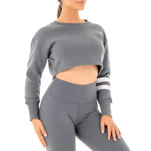 Nouveau mouvement des femmes pull court en gros court athlétique Fitness Gym haut court pour les sports de yoga - Product Image 1