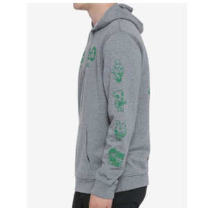 Sweat à capuche d'hiver 100% coton imprimé de logo personnalisé unisexe col à capuche du fabricant avec motif solide - Product Image 5