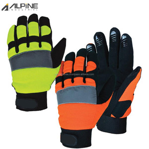Gants de travail en cuir robustes Alpine Industries, résistants aux coupures et aux chocs/antistatiques, pour la construction et la conduite - Product Image 2