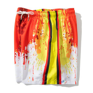 Short en maille de haute qualité pour hommes Short de plage en polyester tout imprimé à séchage rapide personnalisé imprimé mode maillot de bain pour le basket-ball - Product Image 2