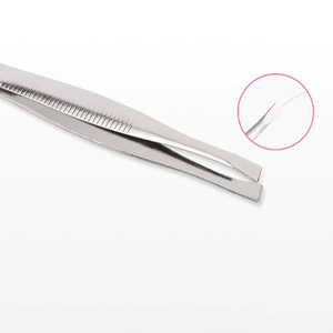 Alicates de acero inoxidable para cejas, pinzas para cejas, punta plana/oblicuo, Punta inclinada para mujer, herramienta de maquillaje - Product Image 5