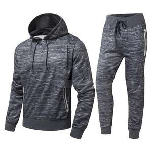 OEM Survêtement de haute qualité en molleton de coton épais XL Vêtements de sport de gymnastique avec designs personnalisés et combinaisons de sport unies avec logo - Product Image 4